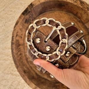 Kathy Van Zeeland Western Belt Ornate Sz L